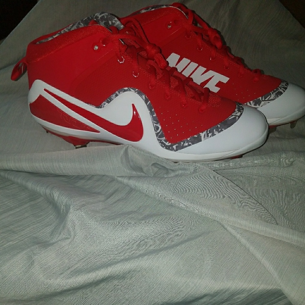 Mens Nike Zoom Trout 4 University Red/White/Cool g